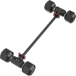 Dumbbell Converter Bar for Barbell Set Adjustable Weights up to 220LB Capacity Red - $69.00