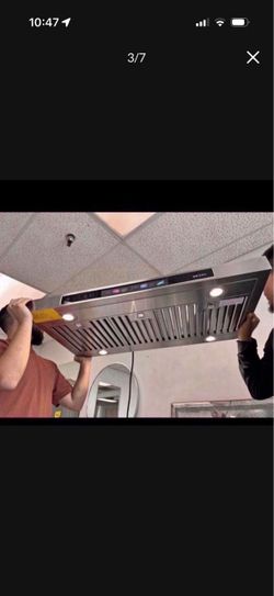 New Akicon 36" 600 CFM Stainless Steel Range Hood Kitchen Vent Hood NX-Hood 36