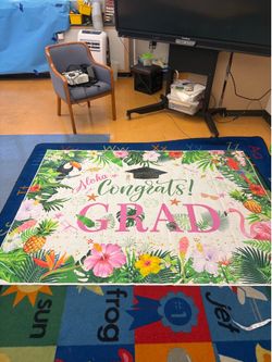 Graduation aloha backdrop