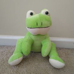 Green And Cream Frog 10" Stuffed Animal