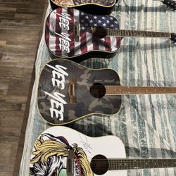 5 Brand New YEE YEE signed guitar 