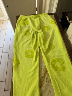Denim Tears “neon green” large sweats