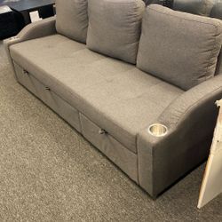 Pullout Sofa Sleeper Couch Chaise Lounge Convertible New Floor Model Was $889 Now $500 Must go 