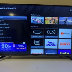 Sharp - 40" Class - LED - 1080p - Smart - HDTV Roku TV