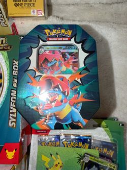 Pokémon TCG Mega Feraligatr ex Tin