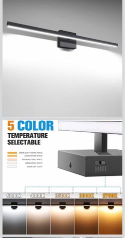 VOLISUN Modern LED Vanity Light - 31.5" Black, 5CCT Dimmable