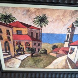  Palisades Print 1 W/ Wood Frame  Artist