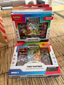 Pokémon First Partner Illustration Collection Box series 2 and 3