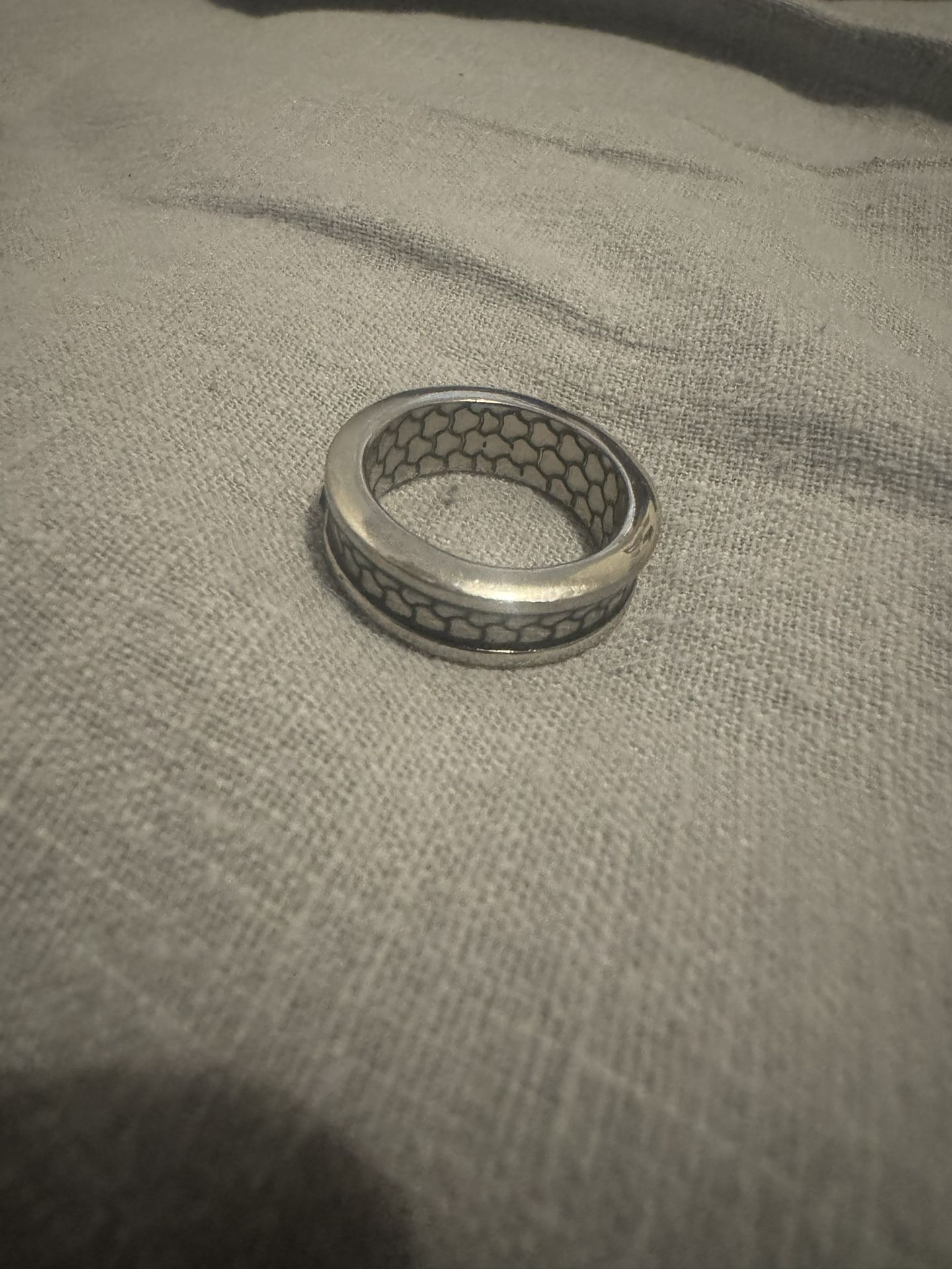 Sterling Silver Ring For Men Size 9/ Anillo Para Hombres Acero Inoxidable