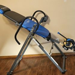 Exerpeutic Foldaway Mobile Inversion Table w-Airsoft NO Pinch Ankle Holders & Surelock Ratchet System
