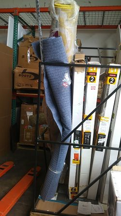 Blue indoor outdoor area rug 5 x7