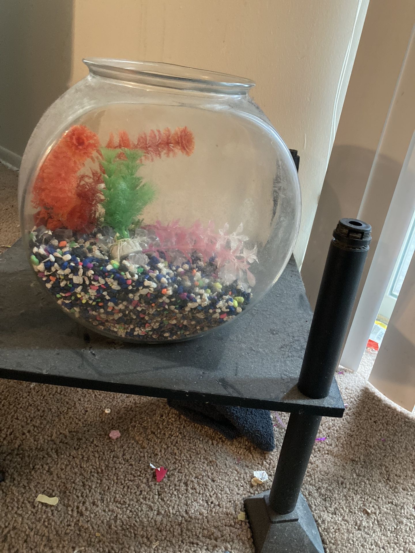 Large Fish Bowl With Accessories 
