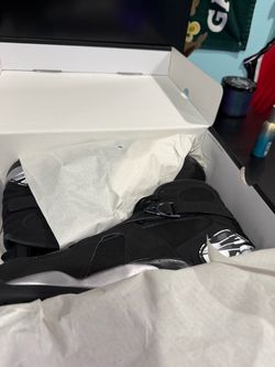 Air Jordan 8 Black Silver chrome