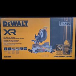 Sealed New DeWalt XR DCS785B 12" Battery Powered Double Bevel Sliding Miter Saw 