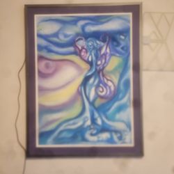 Abstract Pastel Painting 