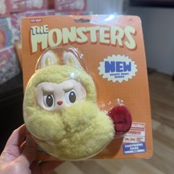 The Monsters Authentic Wacky Mart Tempura Shrimp Ear Phone case pendant Pop Mart Vinyl plus keychain. Great for collecting, gifting and fashion to you
