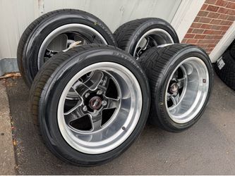 FORD OR CHEVY 5 LUG -NEW 17x11 weld performance wheels with toyo tires 315/35R17