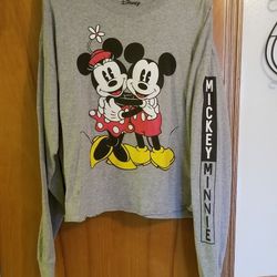 Disney Mickey And Minnie Long Sleeve Shirt Like New Size 2X 