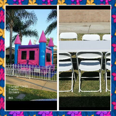 Party rentals tables chairs jumper