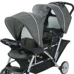 Graco DuoGlider Double Stroller | Lightweight Double Stroller with Tandem Seating, Glacier