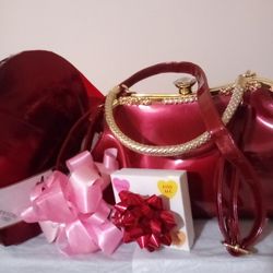 Beautiful Purse Gift Collection With Russell Stover's Large Box Of Pecan Cluster's And more