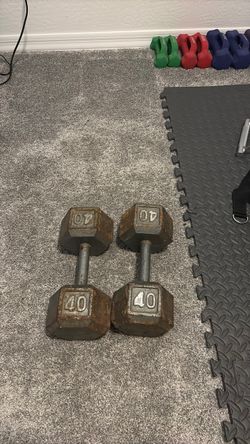 40 LBS Dumbells