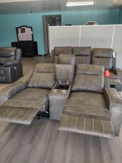 New Recliner Sofa And Loveseat Both On Sale Now Don't Miss