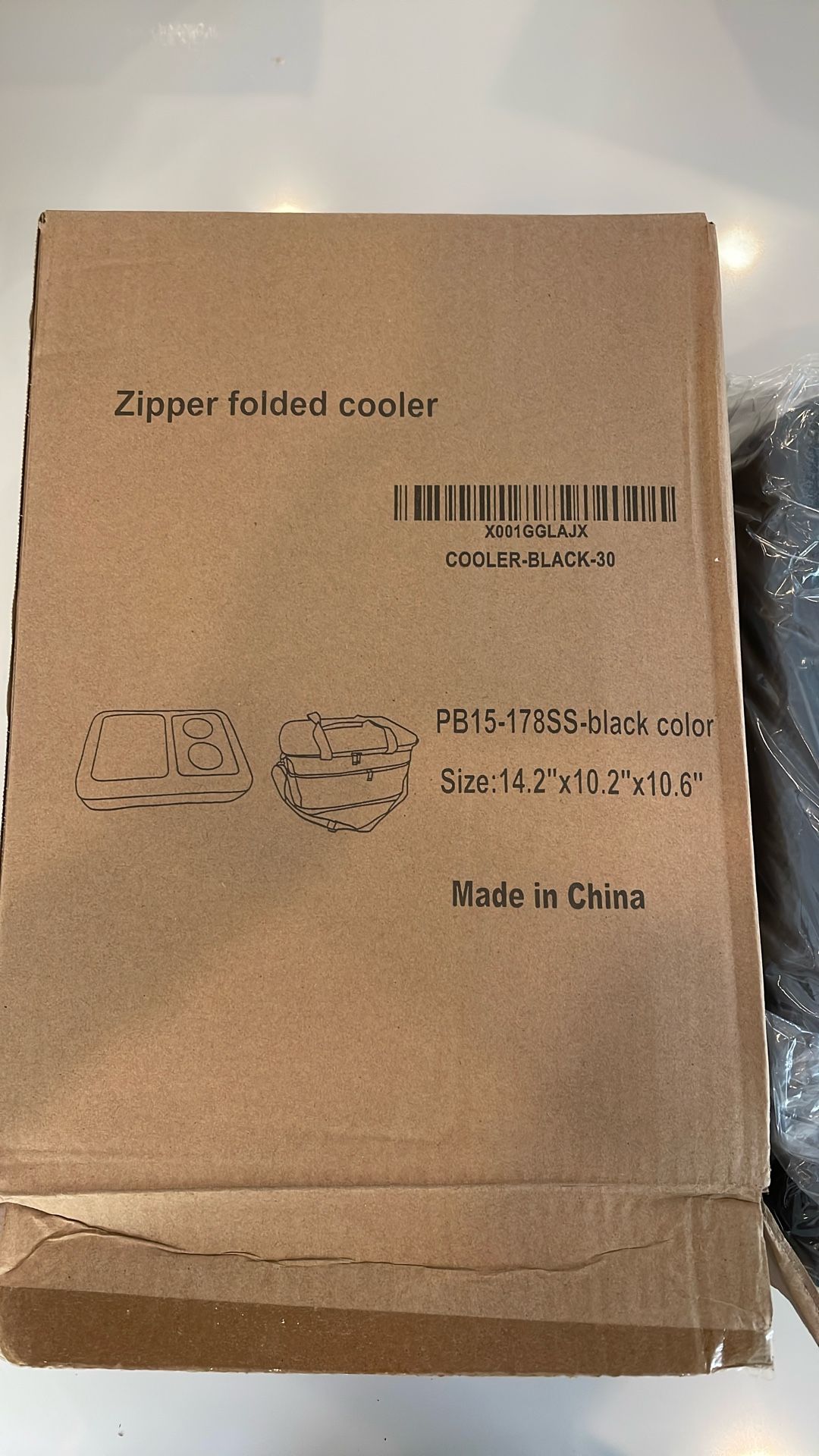 Cooler Zipper Folded Cooler
