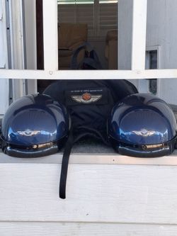 Harley Davidson his and hers helmets
