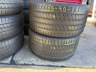 19” tires continental 285/40/19 semi new with free installation $150 both