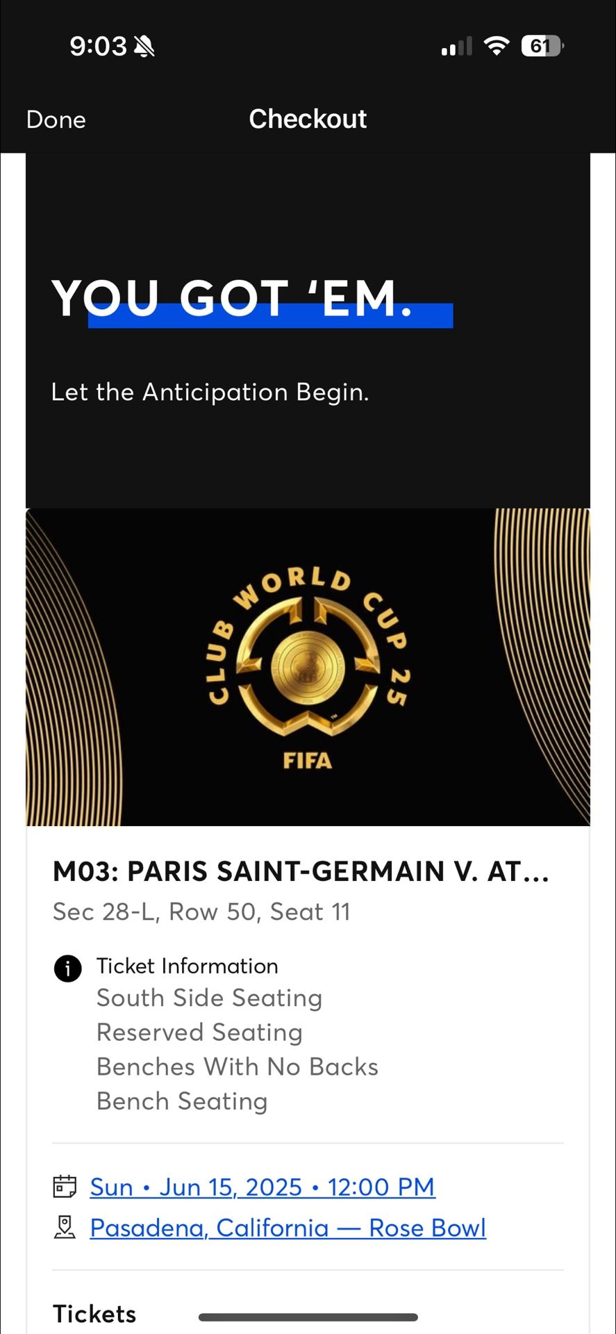 FIFA tickets