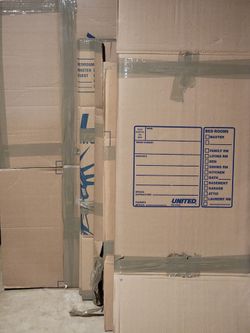 7 Cardboard Moving Boxes  $1 Each