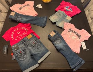 Kids girls 12,18,24 True Religion outfit set
