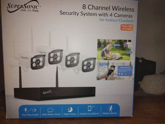 Super sonic security system w/cameras