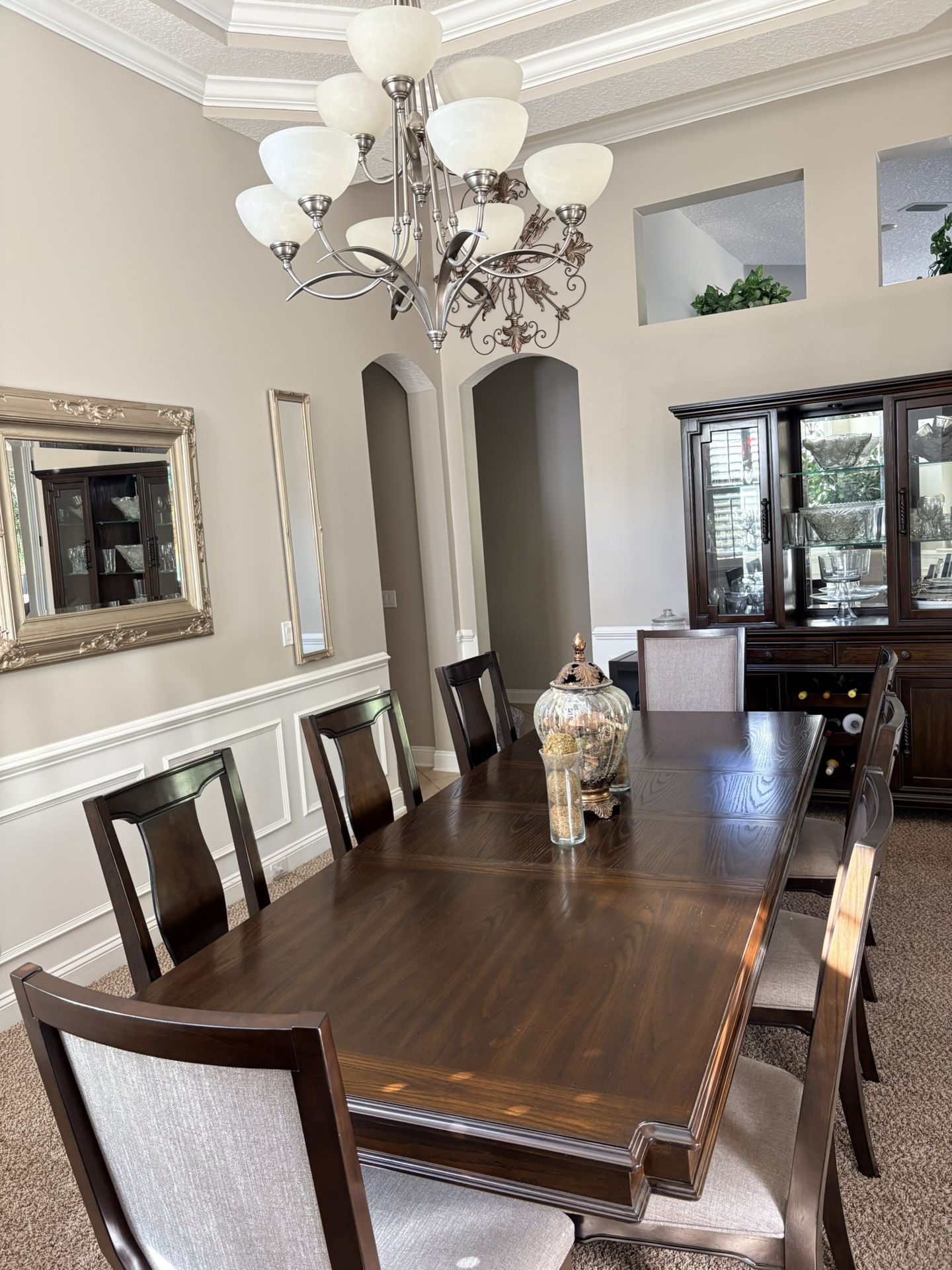 Showroom-Quality Maylee Dining Set – 10 Pieces! Stunning!