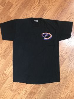 XL MAJESTIC DBACKS TEE GREEN #15 IN BLACK