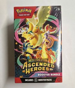 New Pokemon Ascended Heroes Booster Bundle Lot of 2