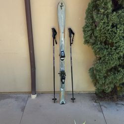 Salomon K2 T Nine Skis With Poles