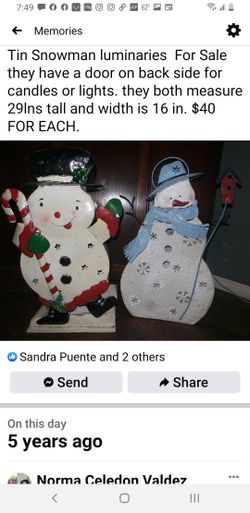 Christmas Luminaries Vintage Beautiful Original Paint