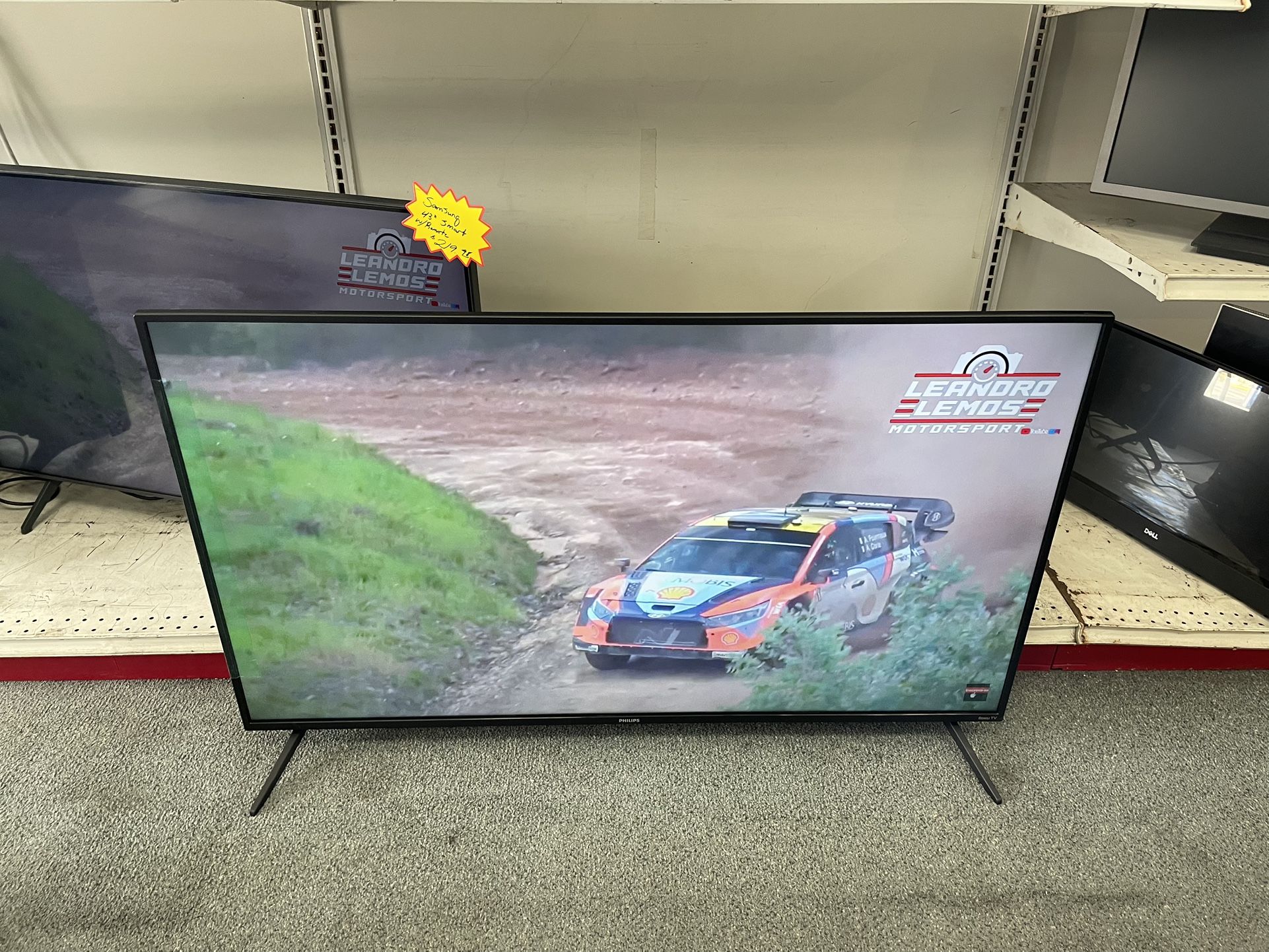 Philips 50” 4k TV W/Remote