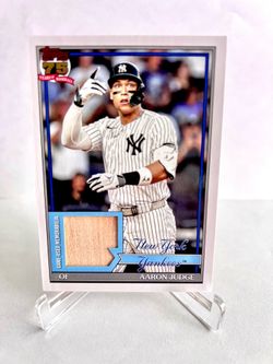 2026 Topps Aaron Judge 91R-AJ 1991 Design Game Used Bat Relic NY Yankees