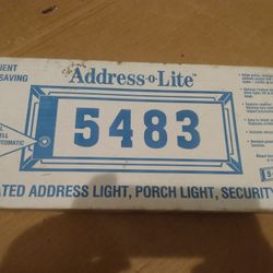 Illuminated Address Sign 