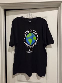 Stussy Corp International Black Graphic Tee