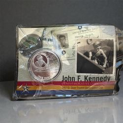 American silver JFK Coin 1 Oz Fine Ounce .999 Coin With COA 