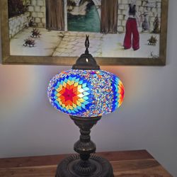 Turkish Mosaic Table Lamp - Imported from Turkey