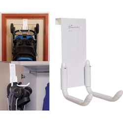 Dreambaby Strollerbuddy StrollAway Over the Door Baby Stroller Hanger – Heavy Duty Metal Hanger 