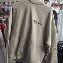 Essential Hoddie Tan 