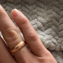 Rose Gold 10k Men’s  Band Ring 