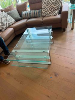 Multi-Tier Glass Coffee Table