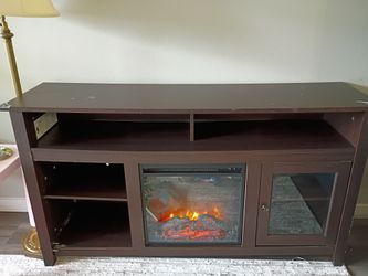 Electric Fireplace TV Stand Media Console - $30 Summer Moving Sale!